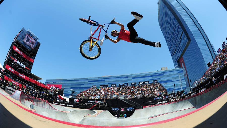 X Games Bmx Rider Low-angle Wallpaper