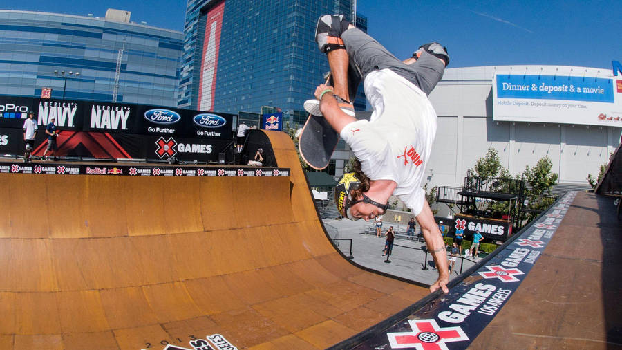 X Games Extreme Skateboard Stunt Wallpaper