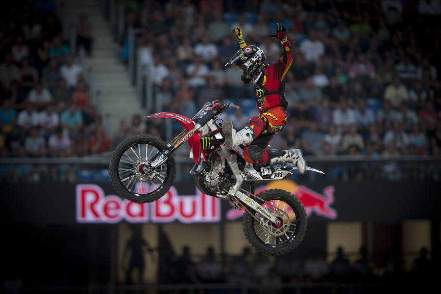 X Games Motocross No-hand Trick Wallpaper