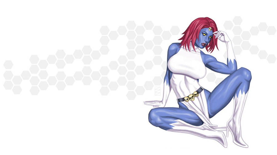 X-men Cartoon Character Mystique Wallpaper