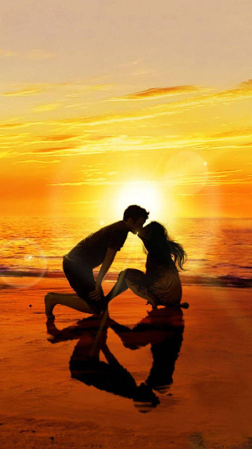 Xiaomi Couple In Sunset Wallpaper