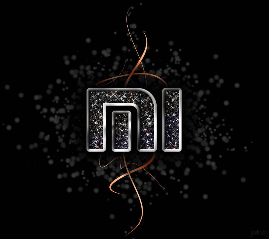 Xiaomi Dark Logo With Music Note Wallpaper