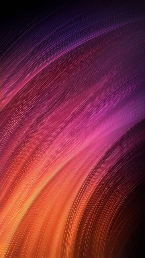 Xiaomi Orange Lines Wallpaper