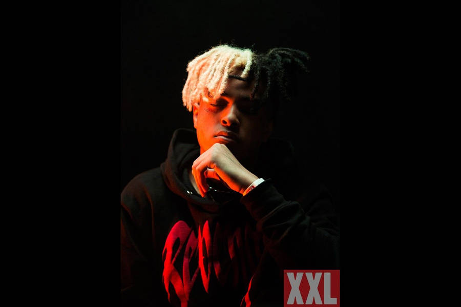 Xx Tentacion In Dark Background Wallpaper