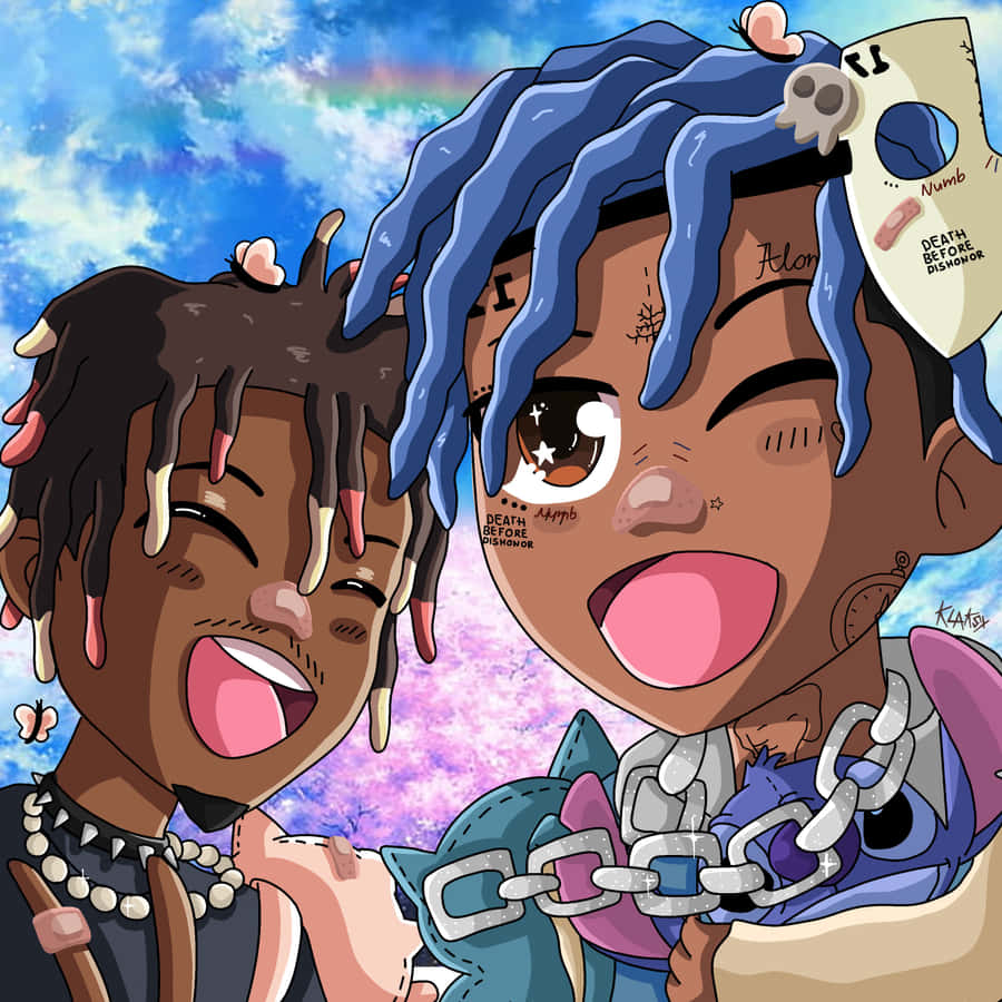 Xxxtentacion And Juice Wrld Unite For Unforgettable Collaboration. Wallpaper