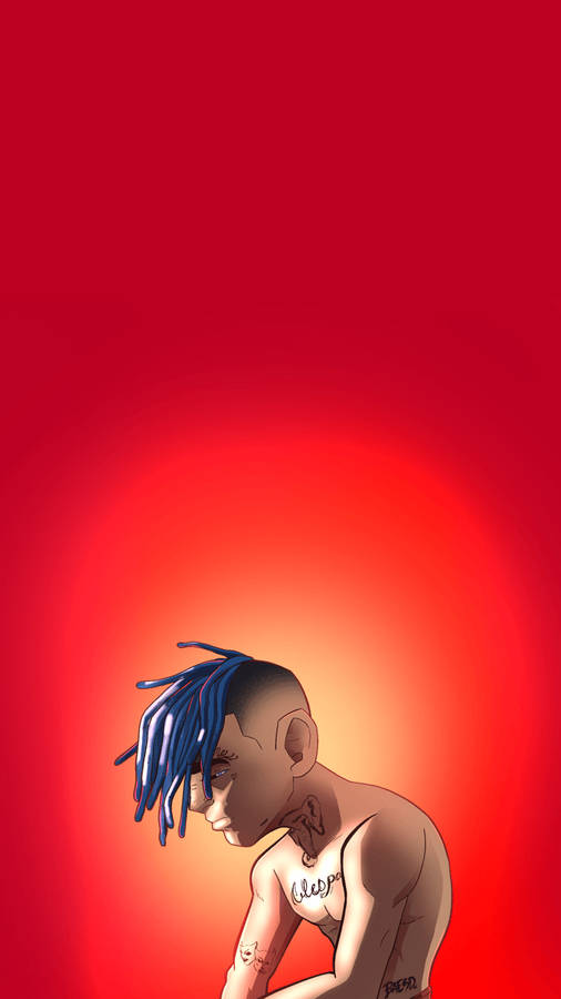 Xxxtentacion Anime Shirtless Wallpaper