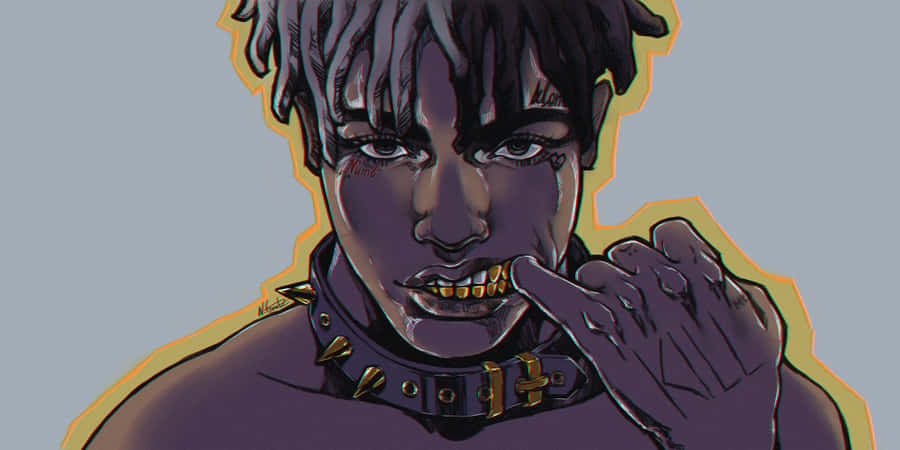 Xxxtentacion Cartoon Laptop Wallpaper