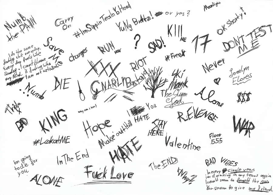 Xxxtentacion With His Laptop Wallpaper