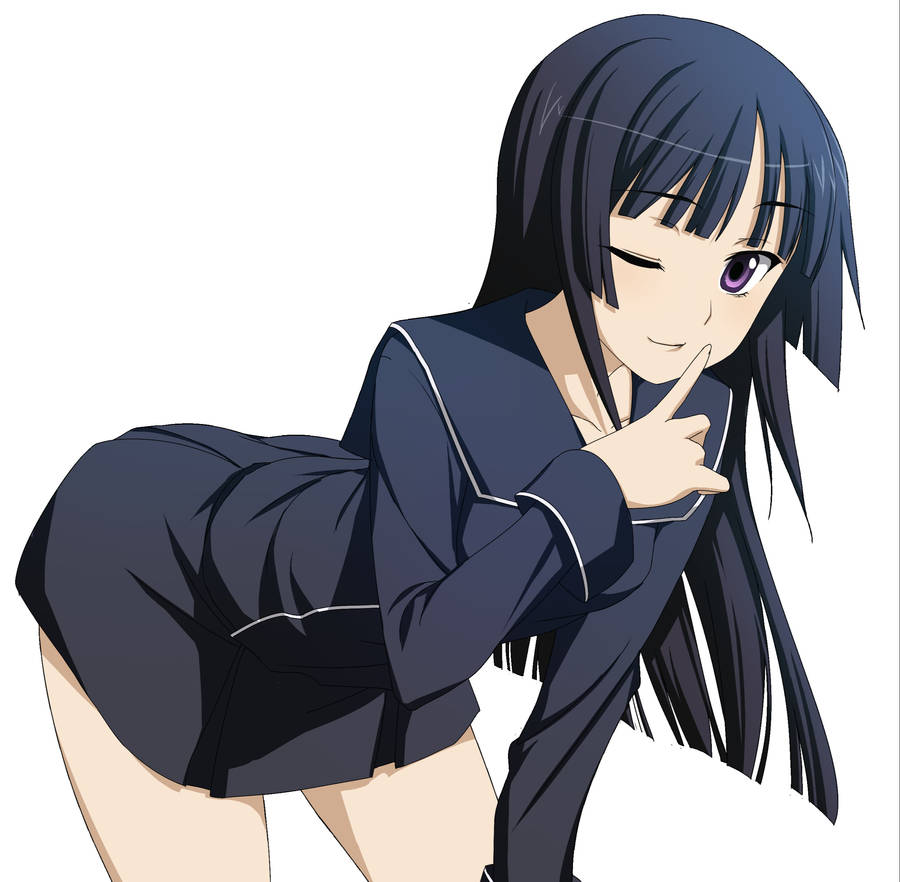 y Anime Girl With Black Dress Wallpaper WallpapersOK y-anime-girl-with-black-dress-wallpaper-wallpapersok
