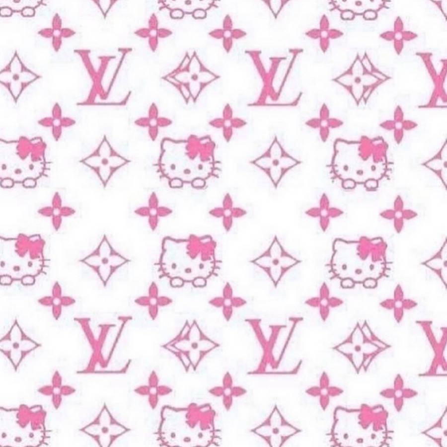 Y2k Aesthetic Louis Vuitton Hello Kitty Wallpaper