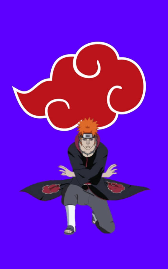 Yahiko Akatsuki Violet Phone Art Wallpaper