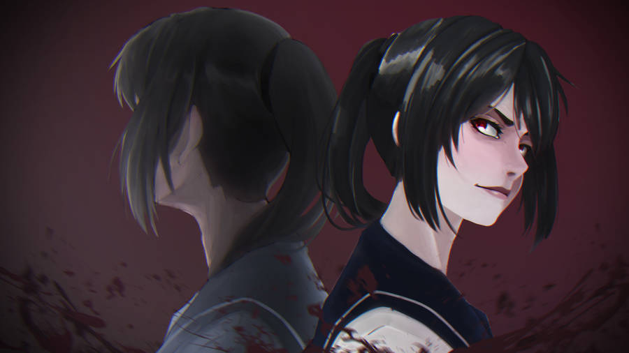 Yandere Simulator’s Ayano Aishi Dark Duality Wallpaper