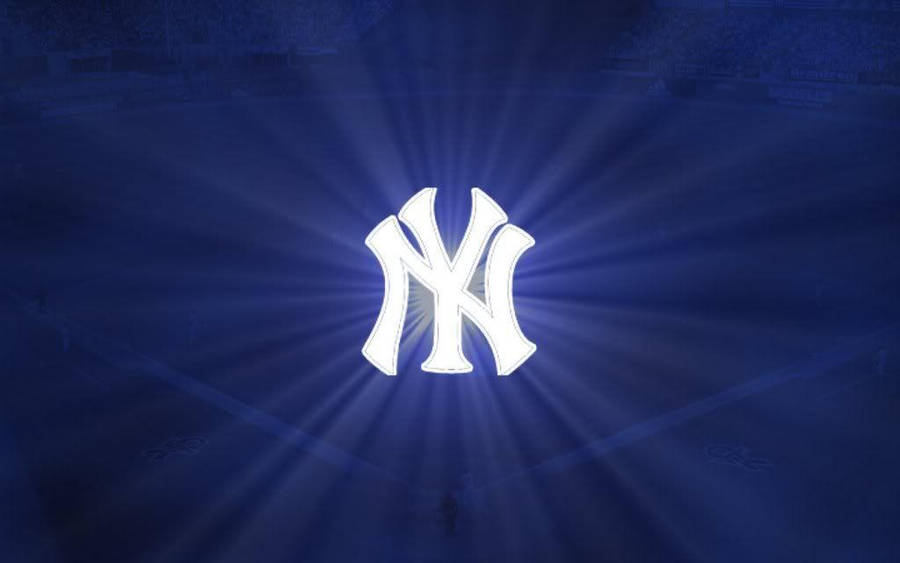 Yankees Glowing Logo Ny Wallpaper