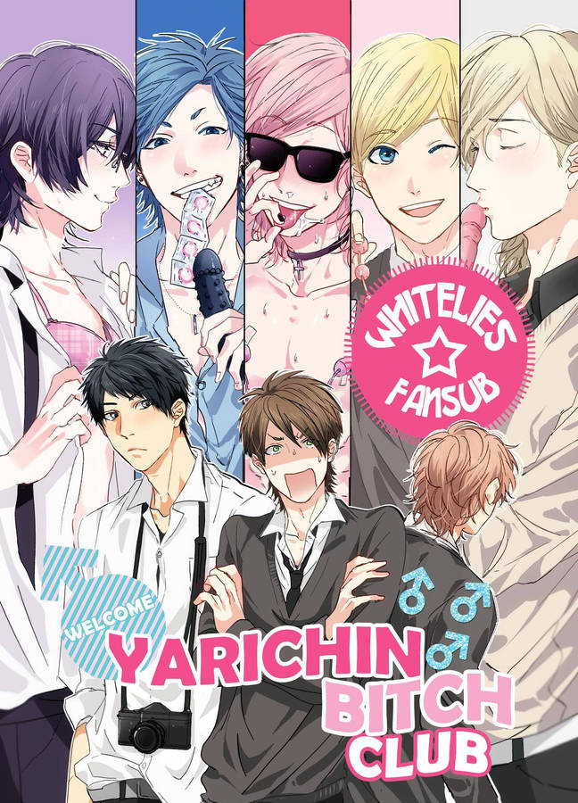 Yarichin Bitch Club Photo Collage Wallpaper