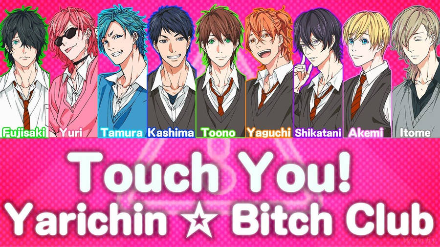 Yarichin Bitch Club Widescreen Art Wallpaper