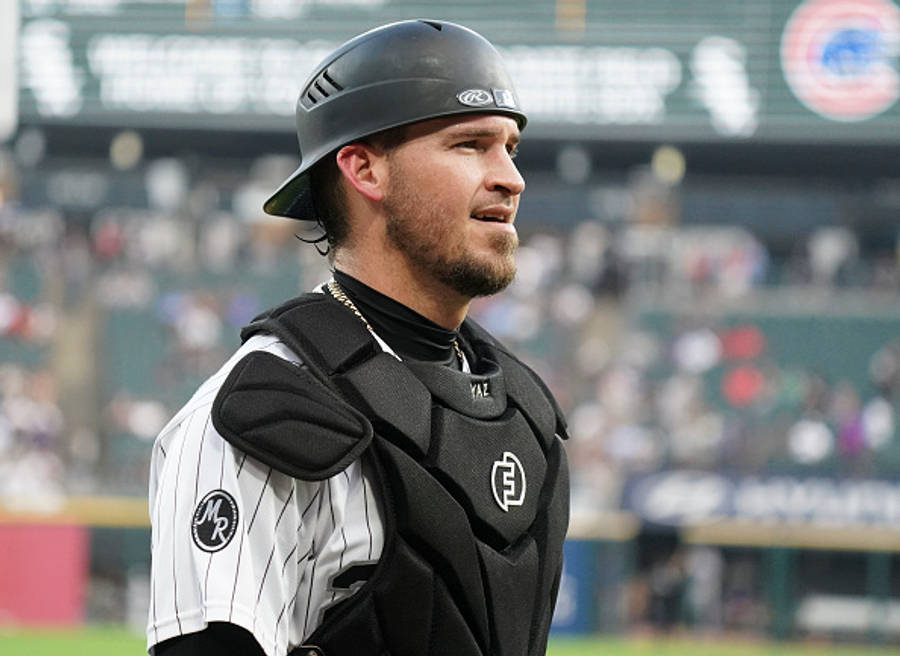 Yasmani Grandal Wearing Black Catcher Gear Wallpaper