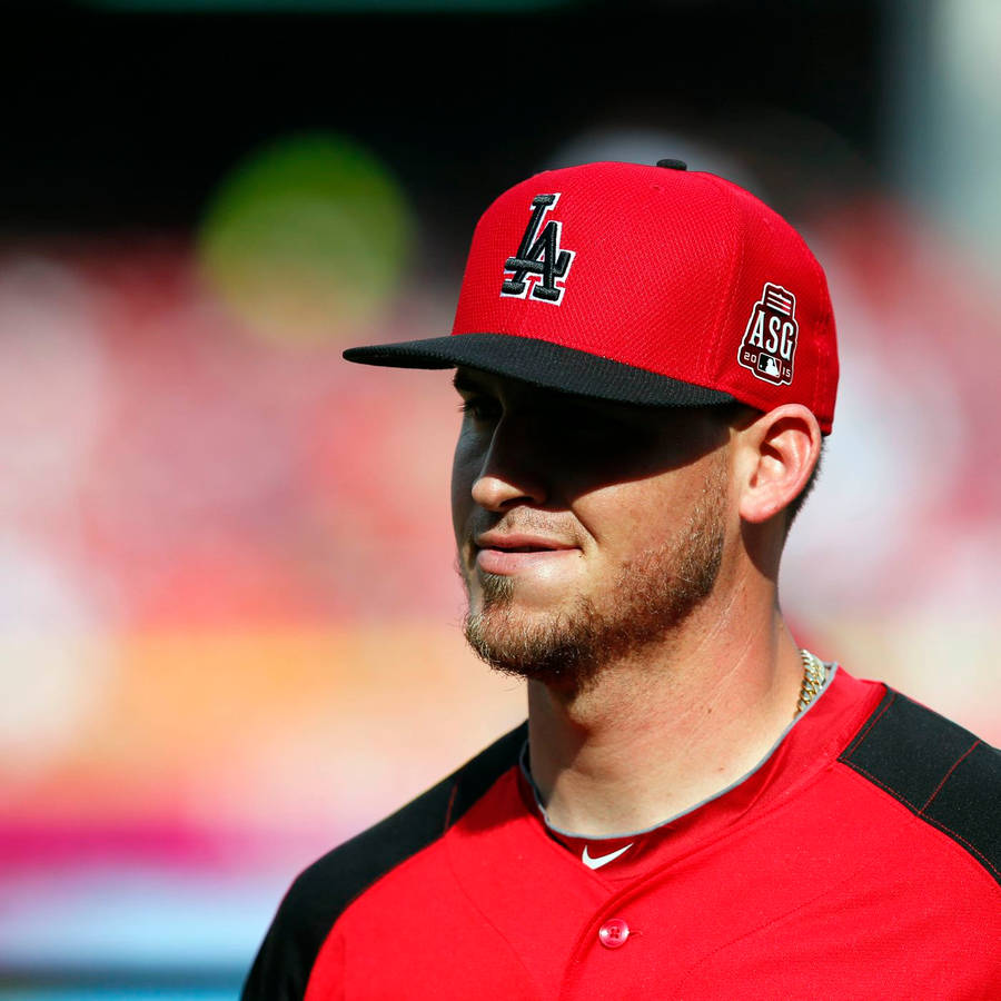 Yasmani Grandal Wearing Red Wallpaper