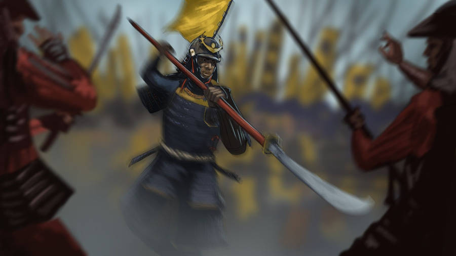 Yasuke In A Blurry Scene Wallpaper