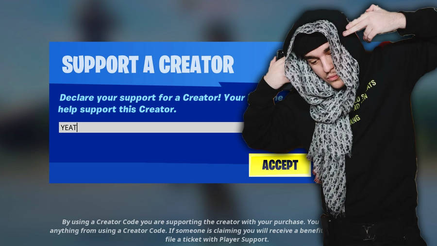 Yeat Support A Creator Banner Wallpaper