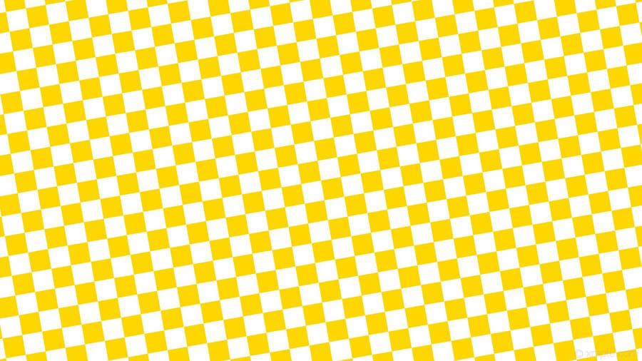Yellow Aesthetic Checkered Pattern Wallpaper