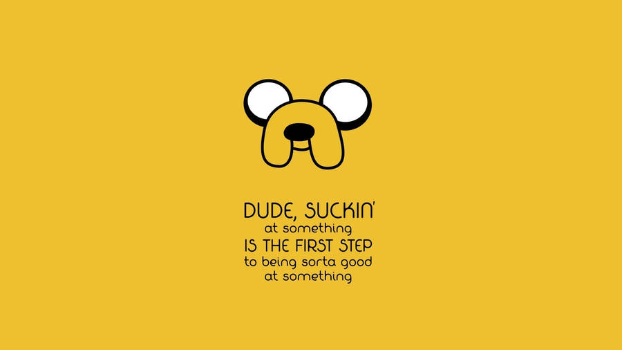 Yellow Aesthetic Jake The Dog For Computer Wallpaper