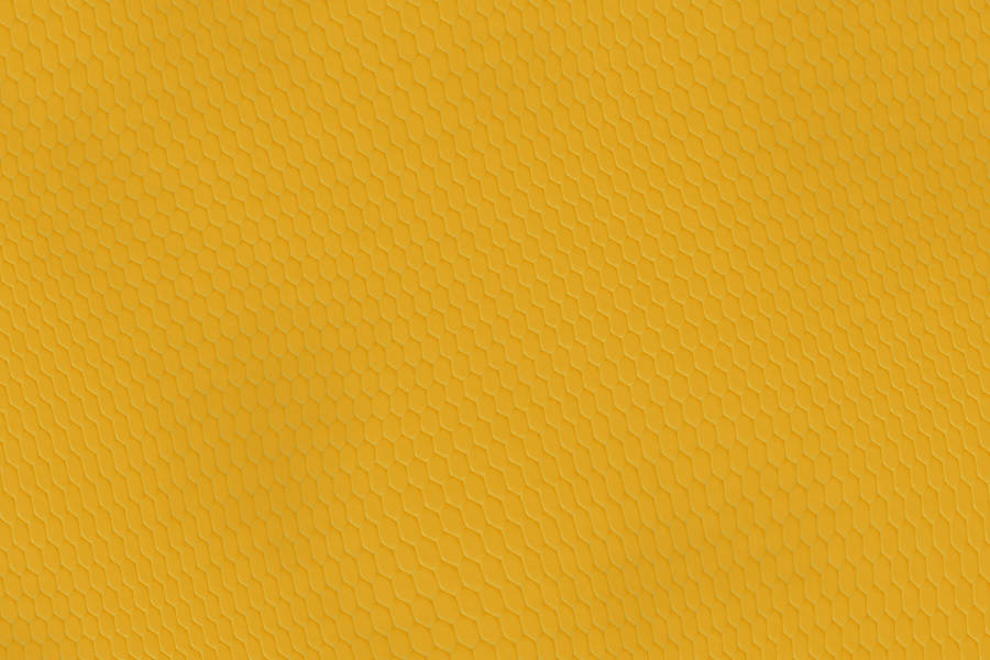 Yellow Aesthetic Laptop Honeycomb Pattern Wallpaper