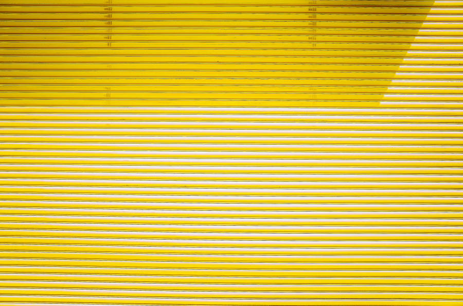 Yellow Aesthetic Laptop Horizontal Lines Wallpaper