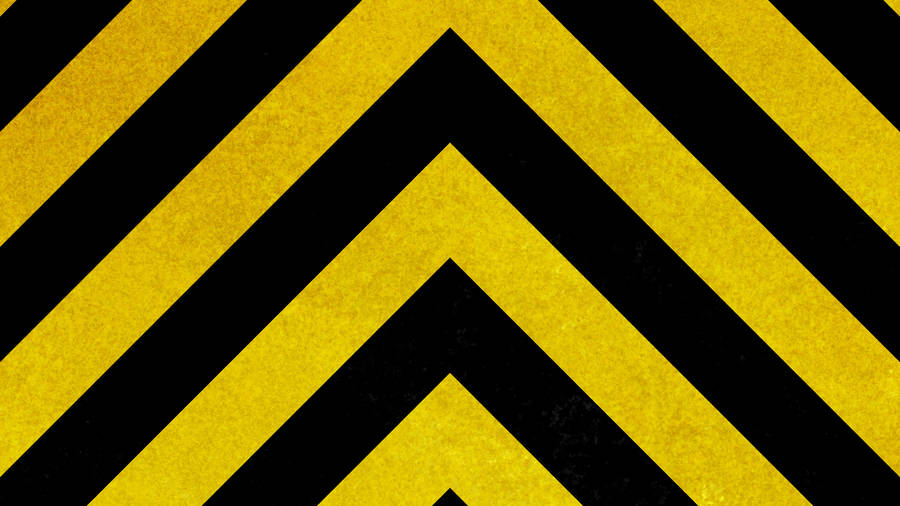 Yellow Aesthetic Laptop Upward Chevrons Wallpaper