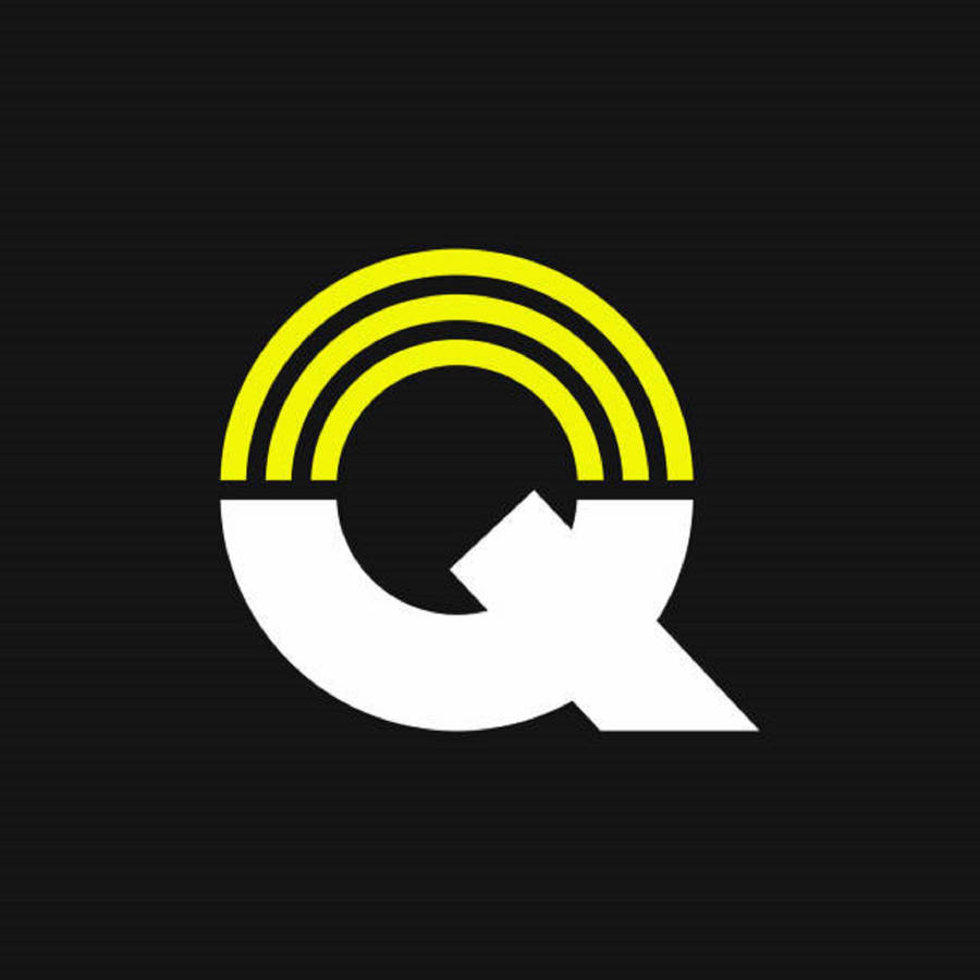 Yellow And White Letter Q Wallpaper