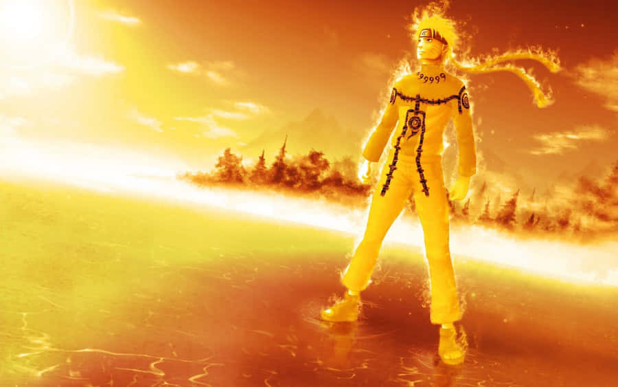 Yellow Anime Uzumaki Naruto Wallpaper