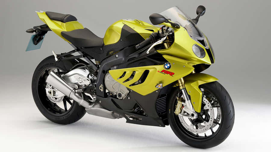 Yellow B M W Sportbike Studio Shot Wallpaper