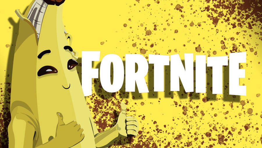 Yellow Fortnite Peely Fan Art Wallpaper