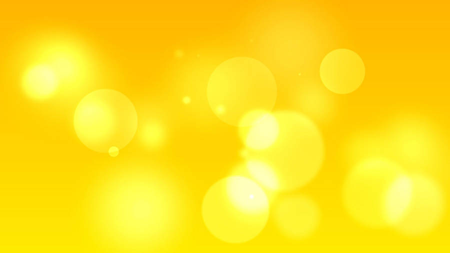 Yellow Hd Bokeh Pattern Wallpaper