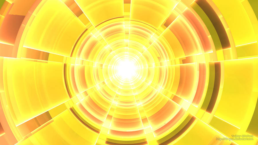 Yellow Hd Fractal Art Wallpaper