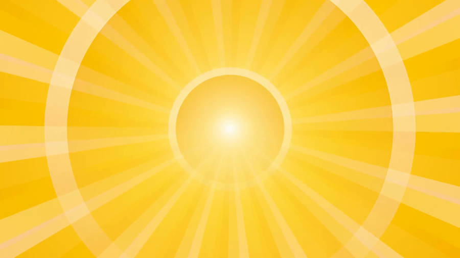 Yellow Hd Sun Rays Wallpaper