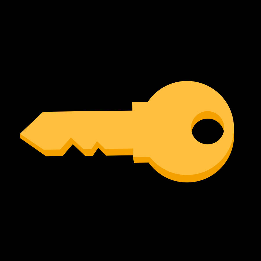 Yellow Key Vector Art Wallpaper