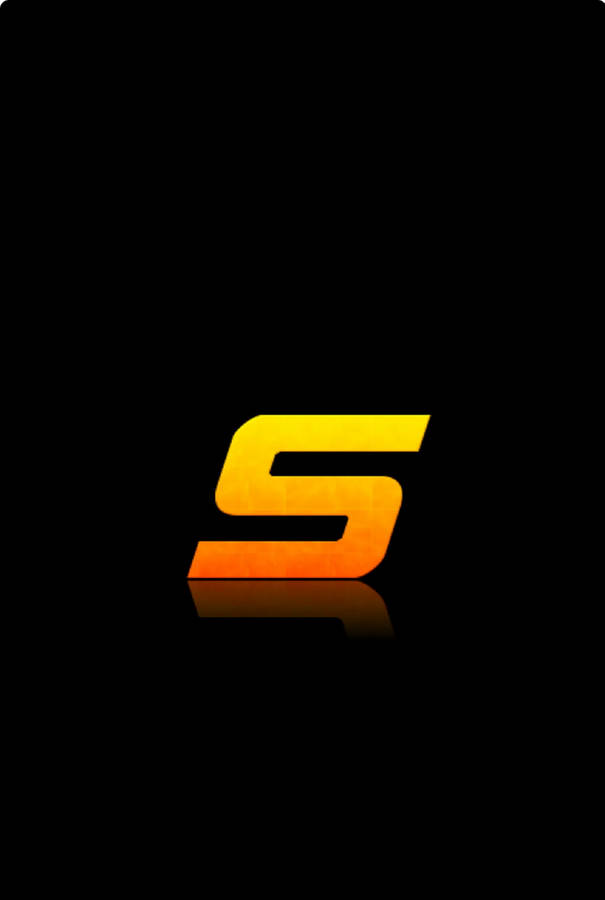 Yellow Letter S In Black Wallpaper