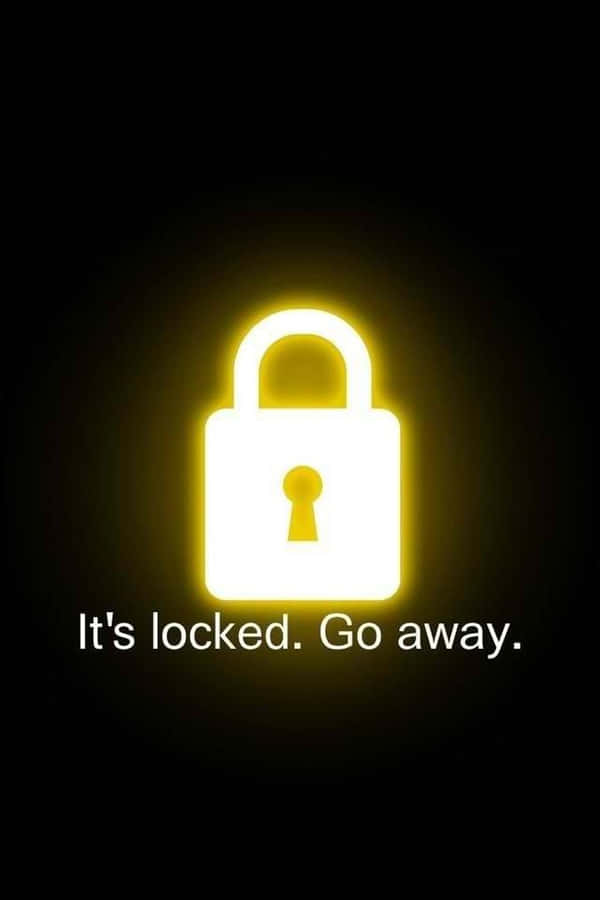 Yellow Lock Funny Lock Screen Wallpaper
