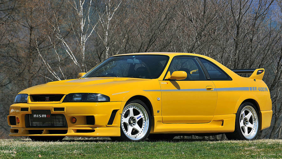 Yellow Nissan Skyline Gtr R33 Wallpaper