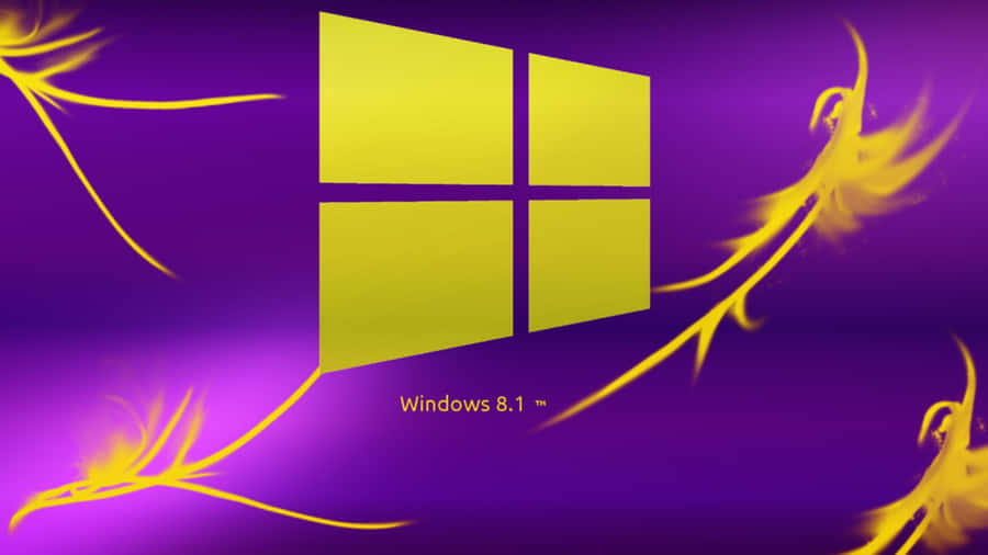 Yellow Purple Windows 8.1 Wallpaper