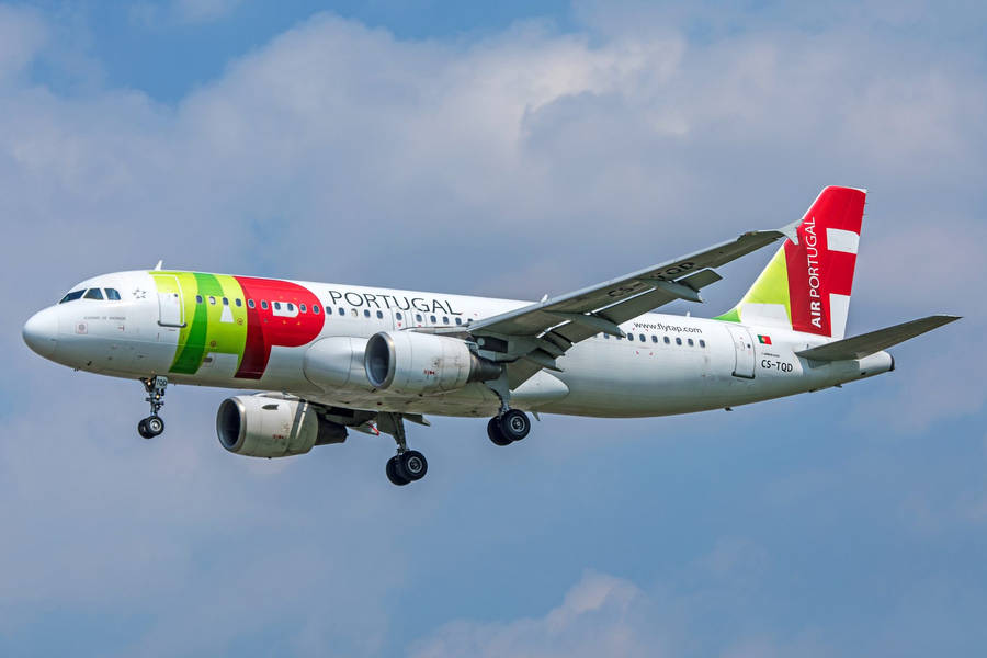 Yellow Red Tap Portugal Aircraft Wallpaper