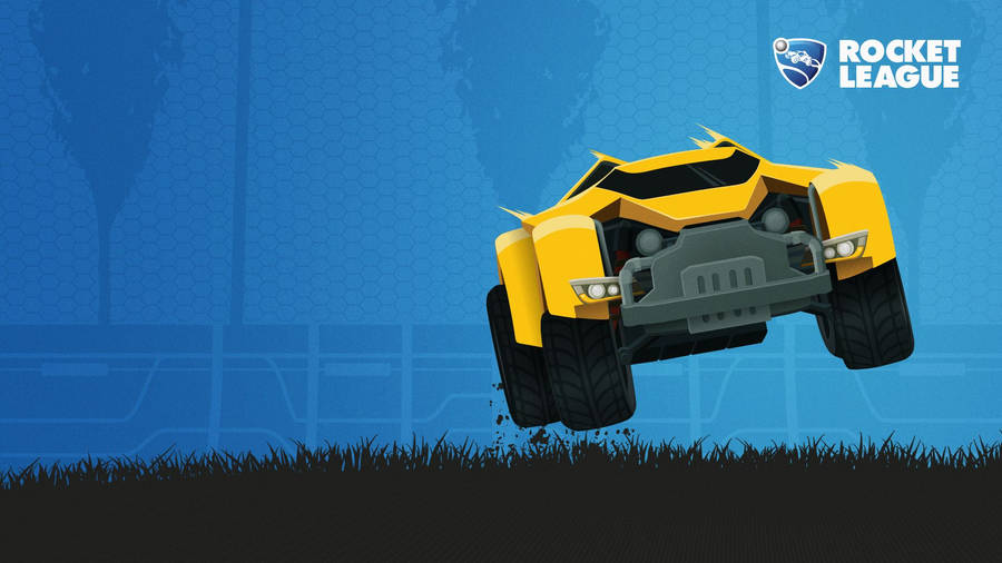 Yellow Rocket League Car 1920x1080 Wallpaper