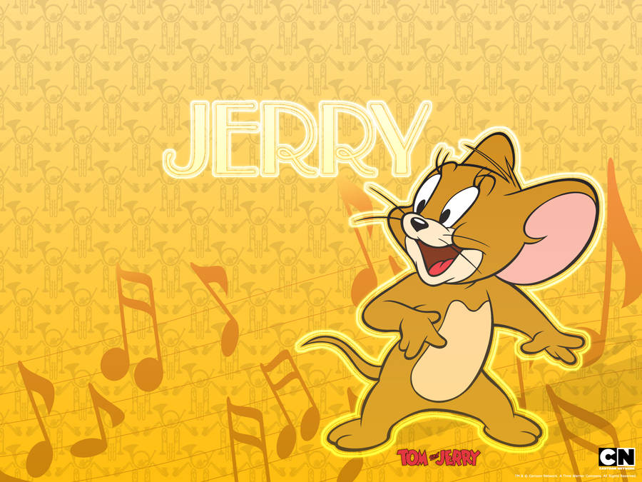 Yellow Tom And Jerry Iphone Background Wallpaper