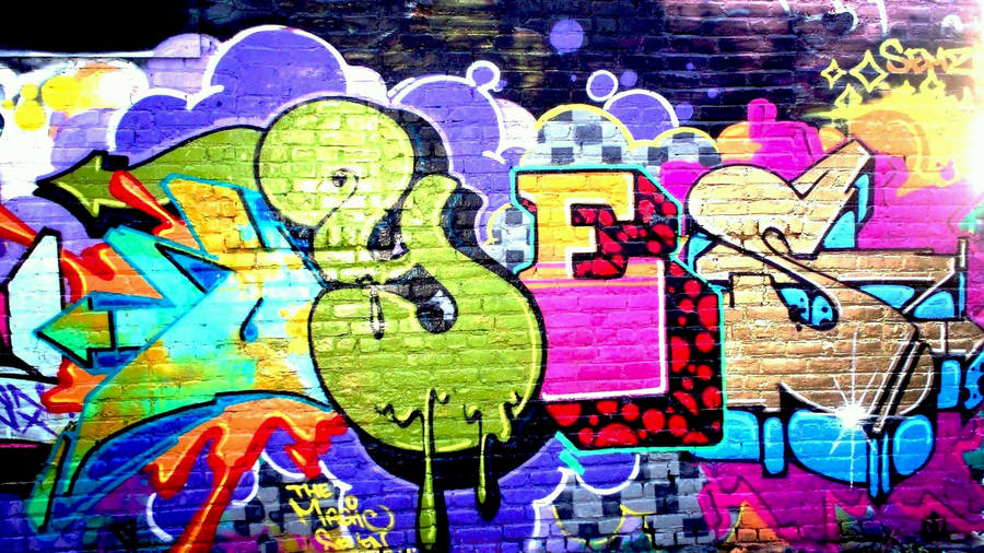 Yes Wall Graffiti Art Wallpaper