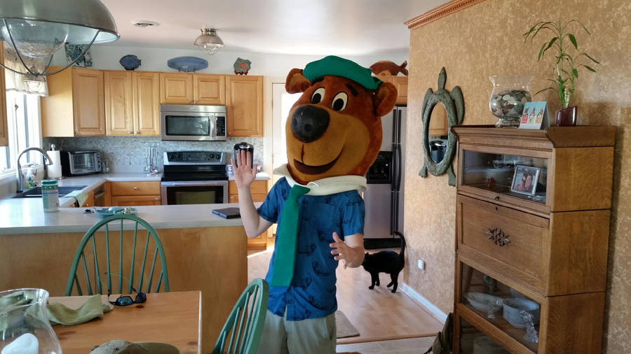 Yogi Bear Mascot Head Wallpaper