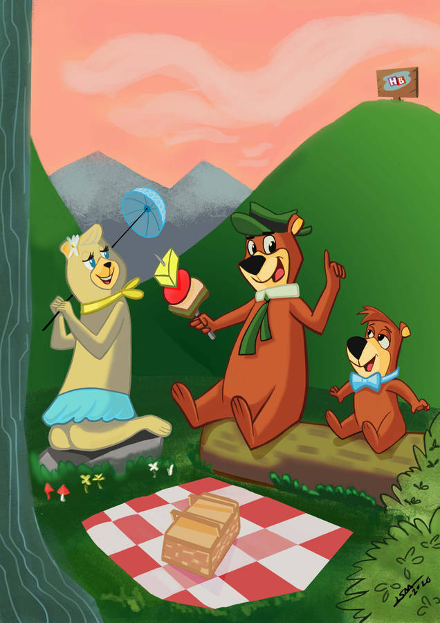 Yogi Bear Picnic Wallpaper