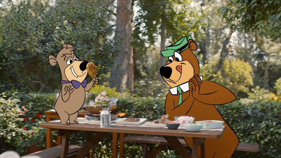 Yogi Bear Picnic Ad Wallpaper