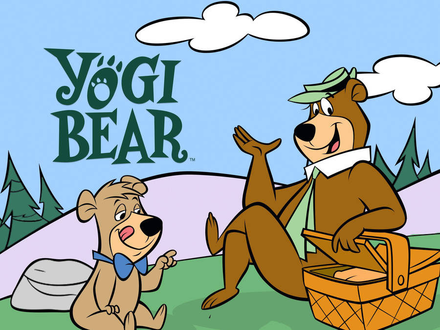 Yogi Bear With Boo Title Wallpaper