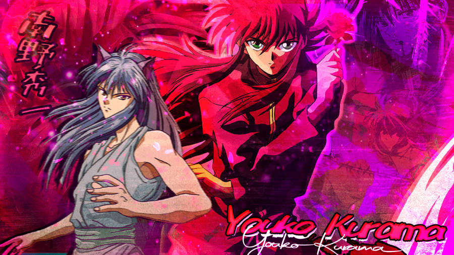 Yoko Kurama Rose Power Wallpaper