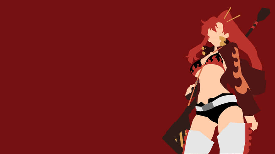 Yoko Littner Captivating Action Pose Wallpaper